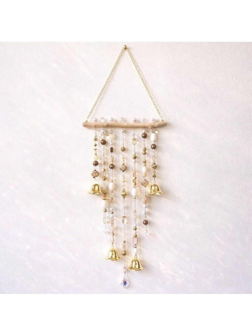 Hollywood Glam Wind Chime Suncatcher Driftwood 19 Crystals - Picture 2 of 6